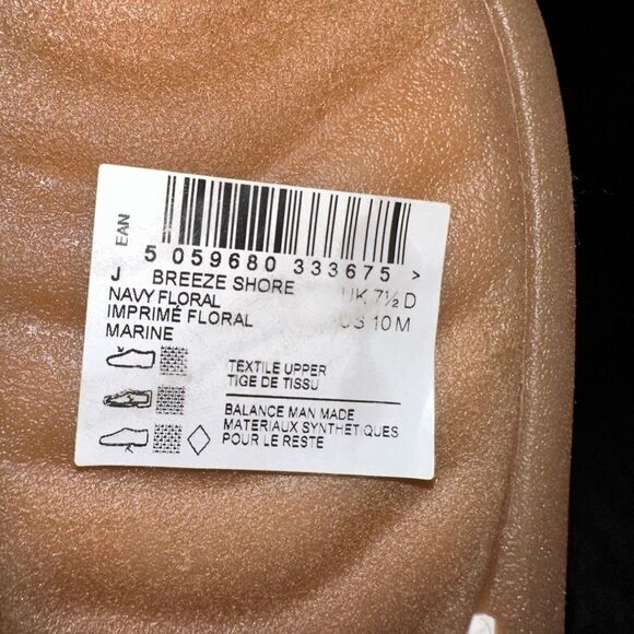 Clarks Women's cloud steppers Breeze Shore Mule Navy Floral Canvas NWT SZ10 - Picture 9 of 13